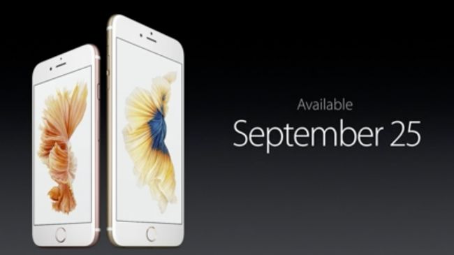 Apple iPhone 6S release date